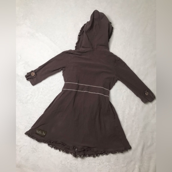 Girl’s Matilda Jane Size 8 Brown Light Jacket Robe Coverup - Picture 9 of 9